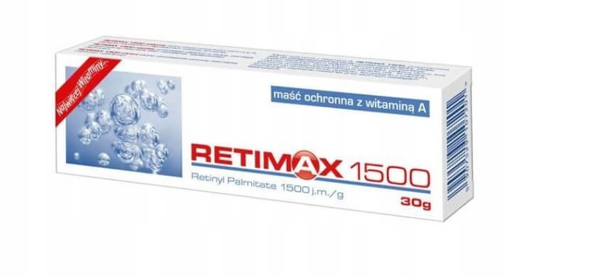 Retimax 1500, protective ointment with vitamin A, 30 g