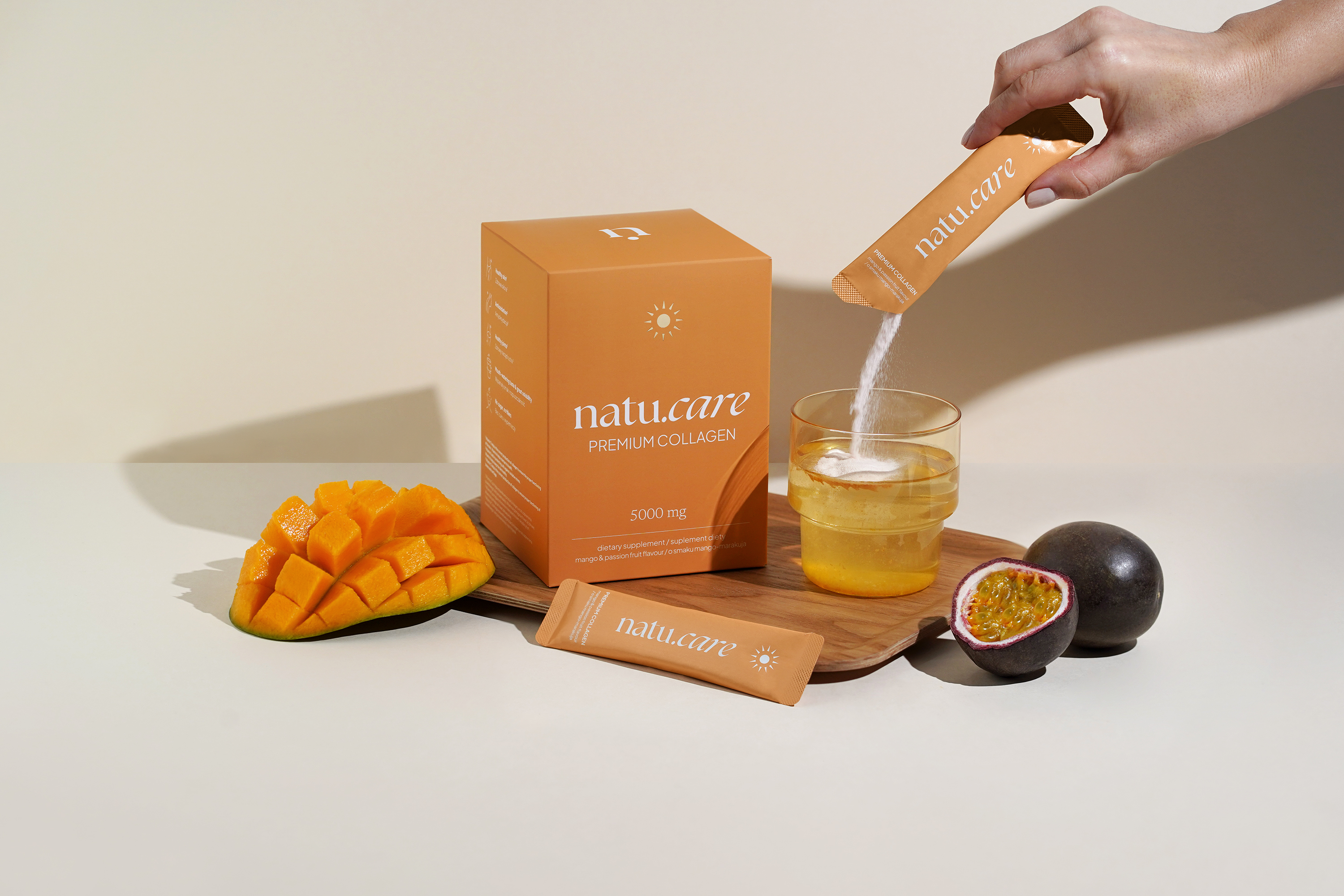 Natu.Care Kolagen Premium 5000 mg, mango-marakuja