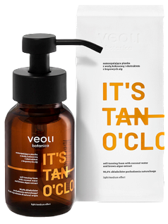 Veoli Botanica IT'S TAN O'CLOCK Self-tanning foam with coconut water and brown algae extract