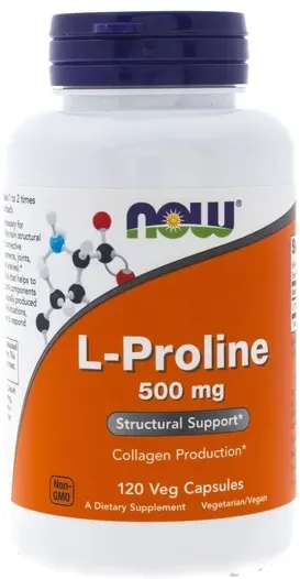 L-prolina Now Foods 500 mg