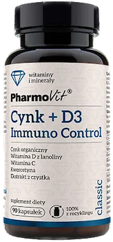 Pharmovit Cynk + D3 Immuno control