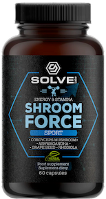 Solve Labs Shroom Force Sport cordyceps mushrooms and adaptogens