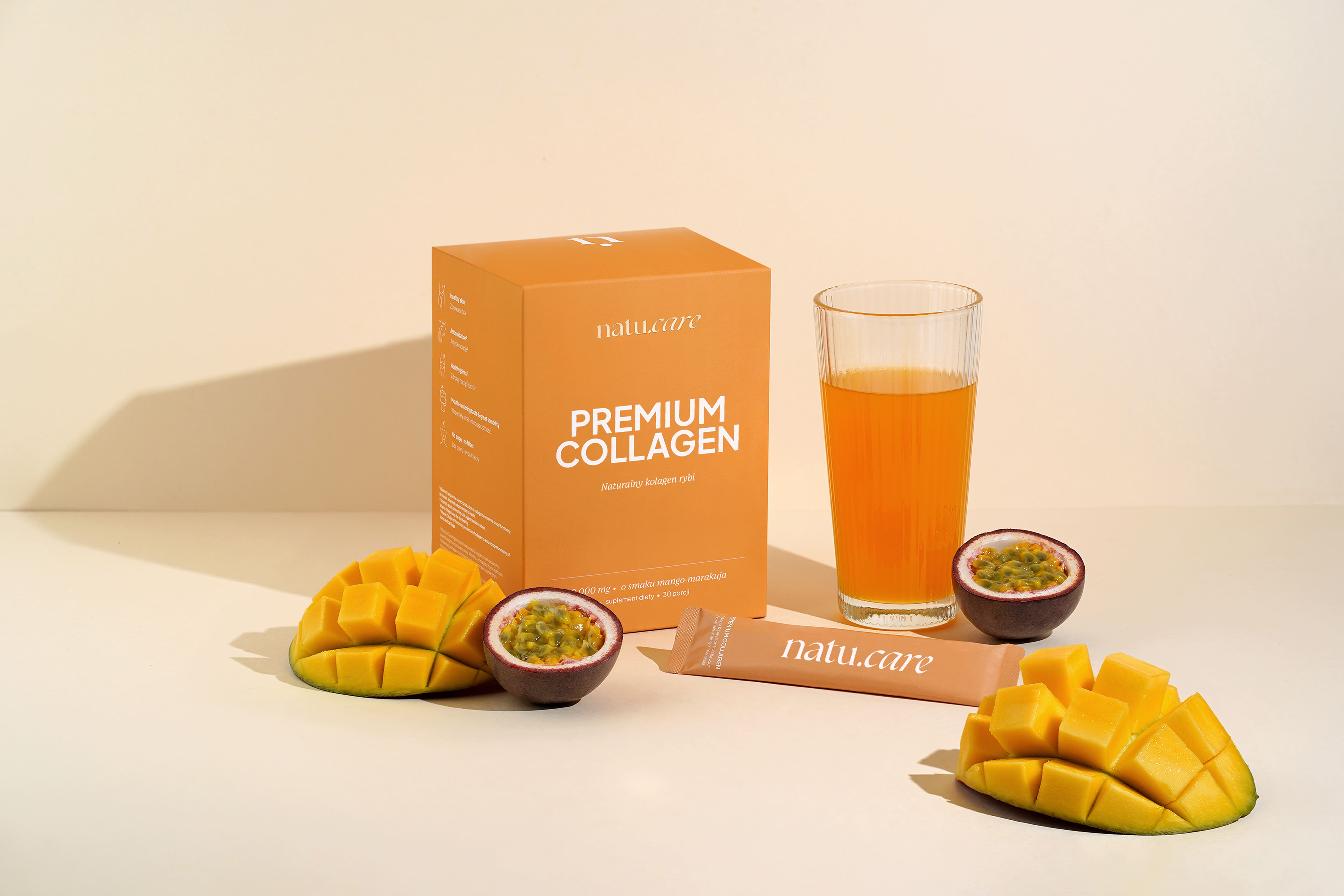 Natu.Care Kolagen Premium 10000 mg, mango-marakuja