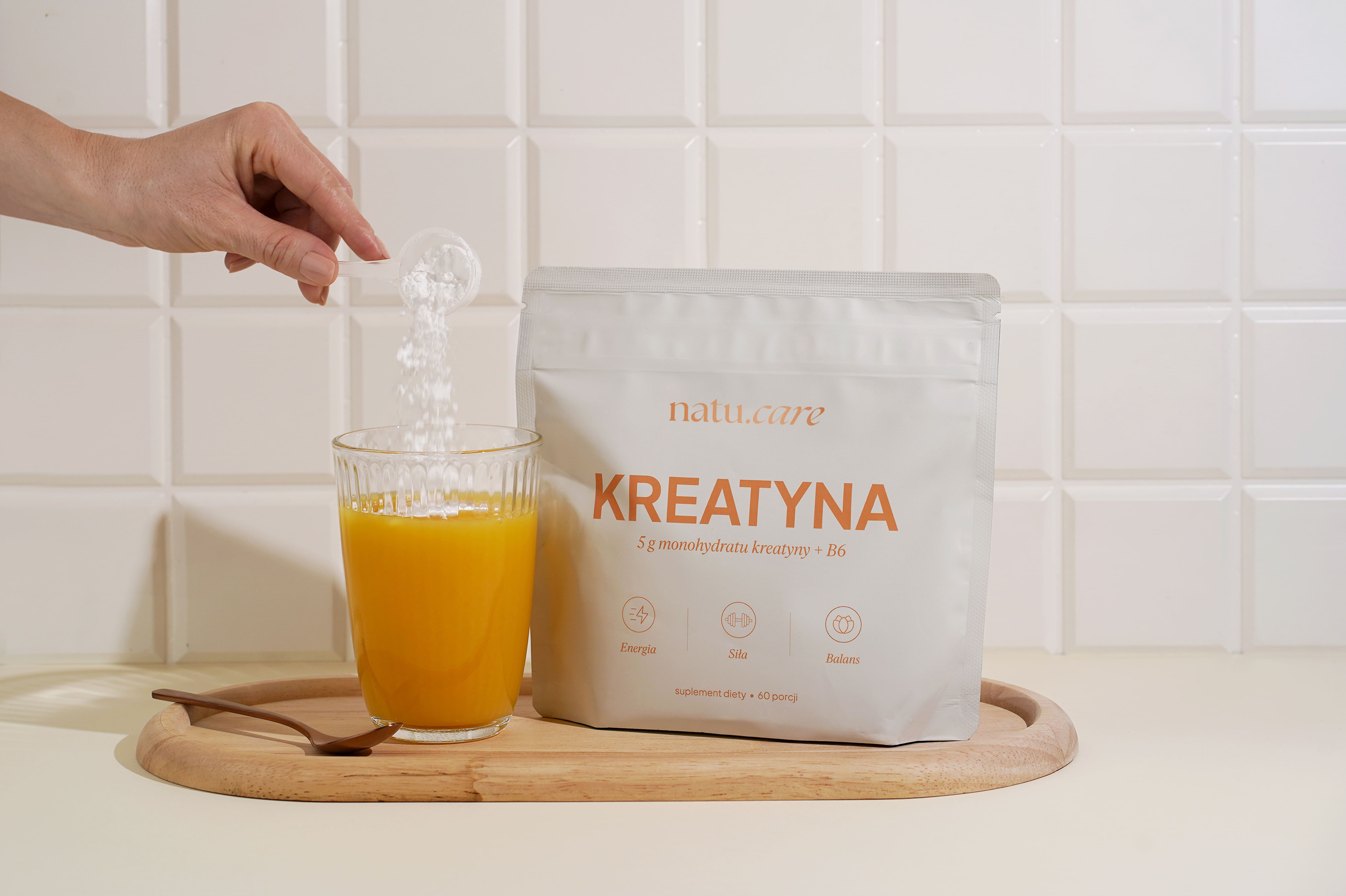 Natu.Care Kreatyna+B6, bezsmakowa