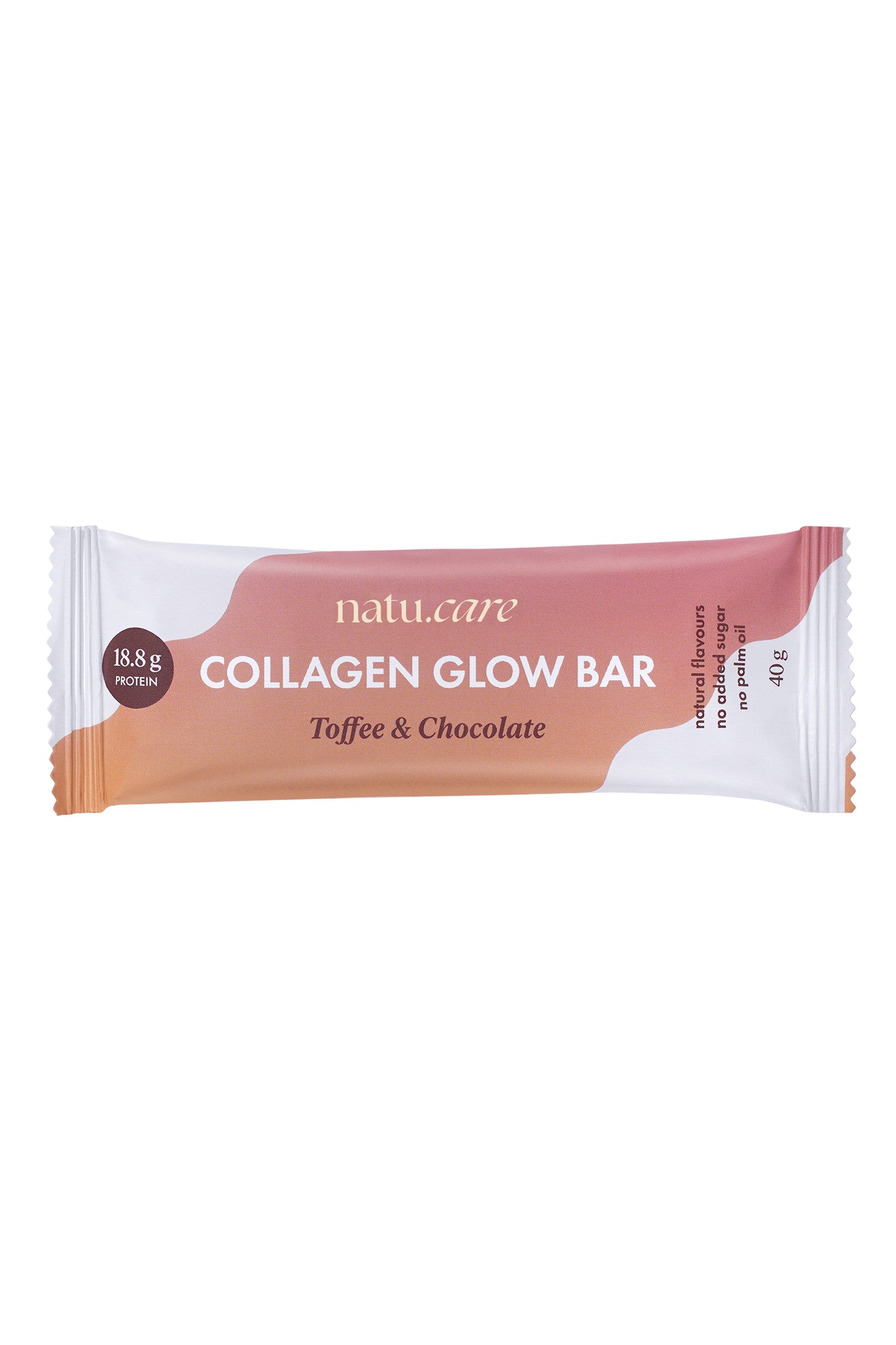 Natu.Care Collagen Glow Bar, baton o smaku toffi