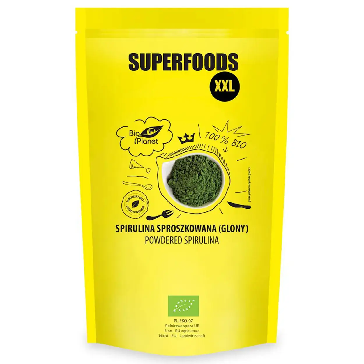 Bio Planet, spirulina sproszkowana Bio