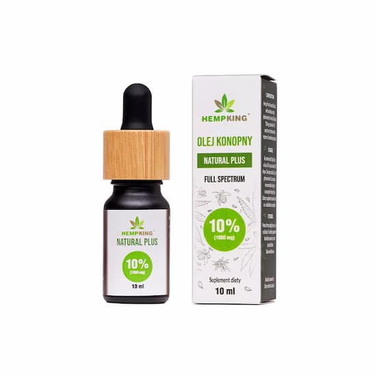 Olej konopny Natural Plus 10% (1000 mg) 10 ml Hempking