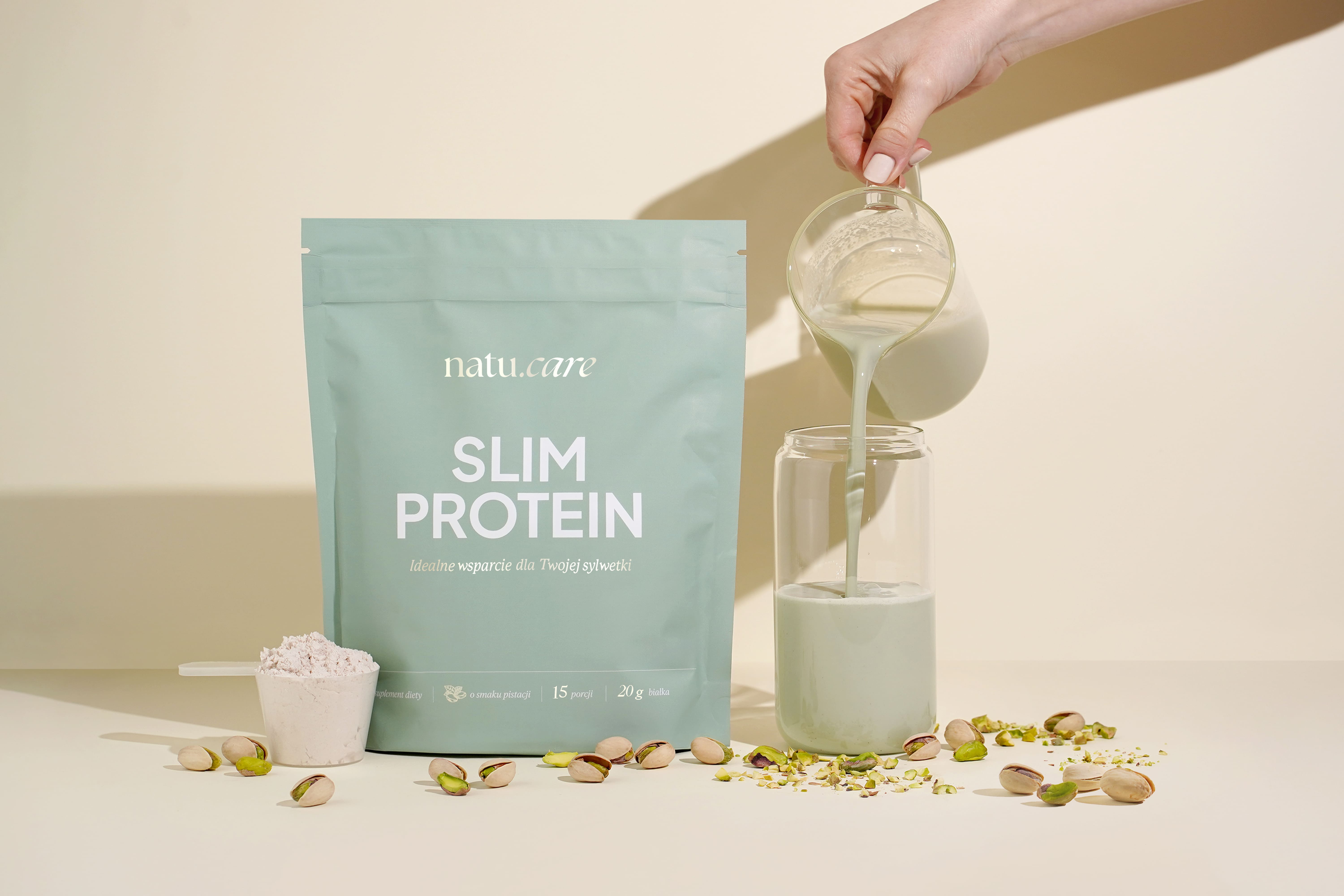 Natu.Care Białko Slim Protein, Pistacja