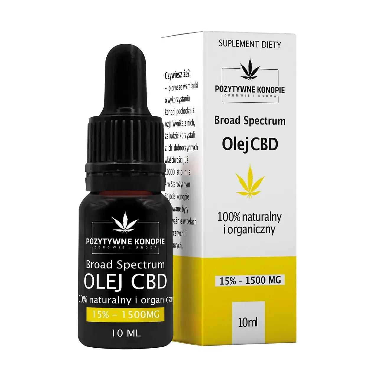 Pozytywne Konopie Olej CBD 15%