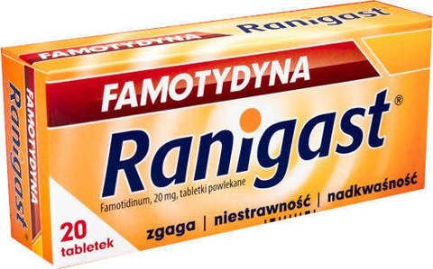 Famotydyna Ranigast lek na zgagę