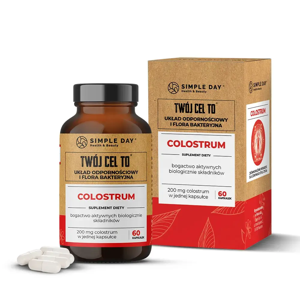 Simple Day Colostrum, 60 kapsułek