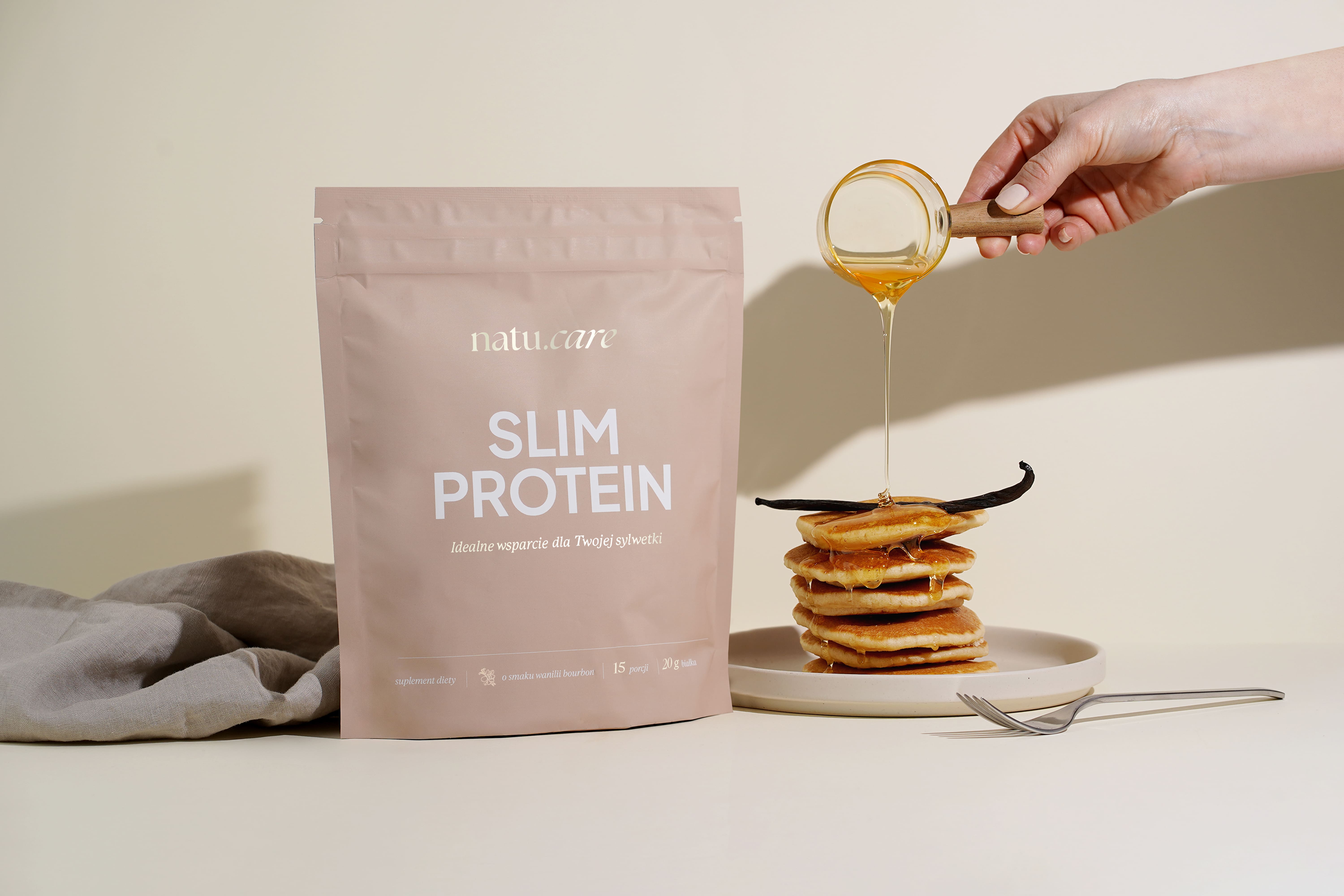 Natu.Care Białko Slim Protein, Wanilia Bourbon